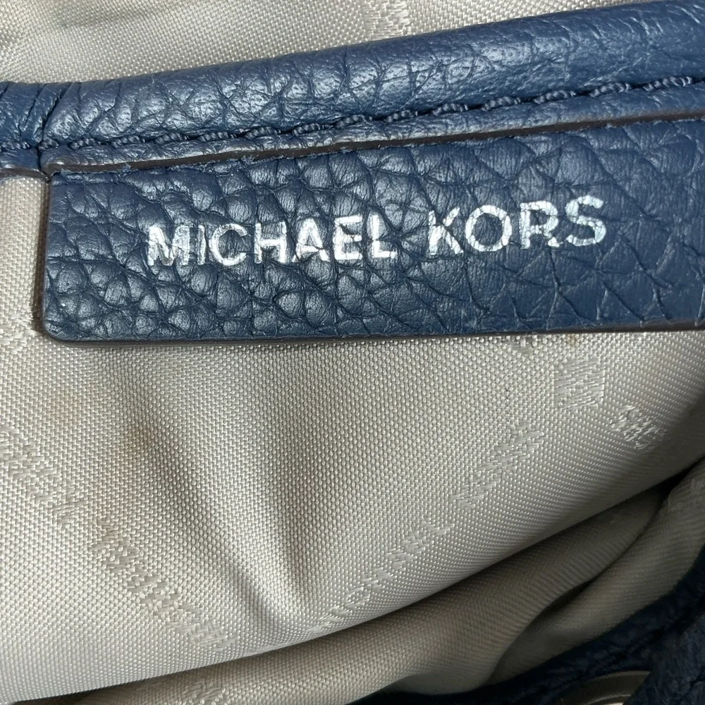 Michael Kors Bag‎ Navy Blue Leather Backpack
